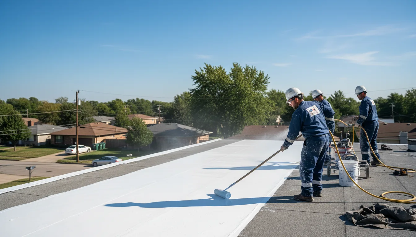 Commercial roof coating in Lore City, OH near me